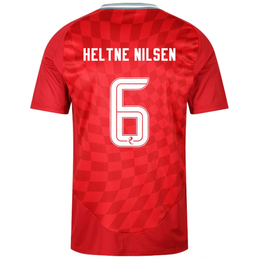 Niño Camiseta Sivert Heltne Nilsen #6 Rojo 1ª Equipación 2024/25 La Camisa