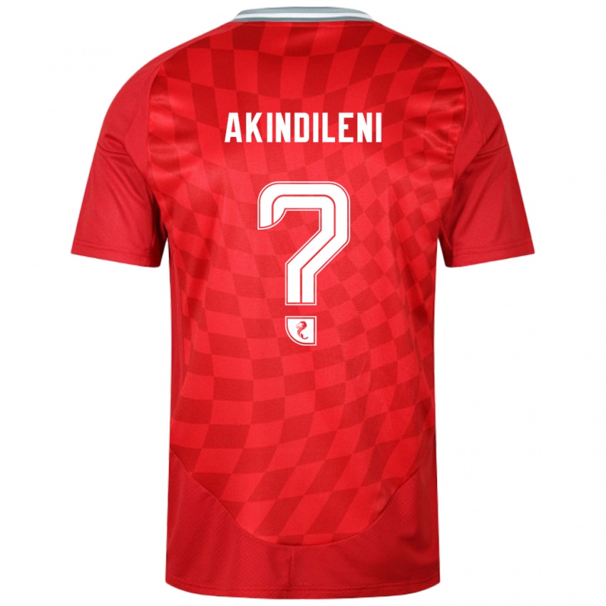 Niño Camiseta Timothy Akindileni #0 Rojo 1ª Equipación 2024/25 La Camisa