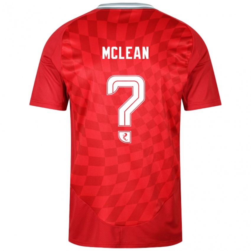 Niño Camiseta Sam Mclean #0 Rojo 1ª Equipación 2024/25 La Camisa