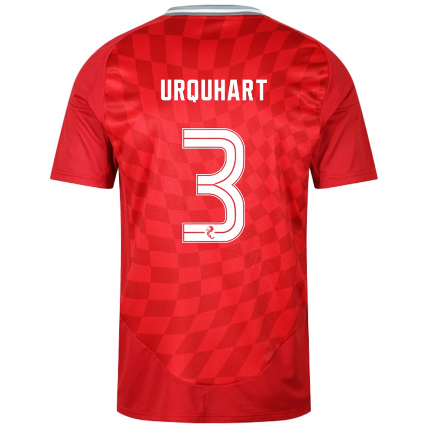 Niño Camiseta Millie Urquhart #3 Rojo 1ª Equipación 2024/25 La Camisa