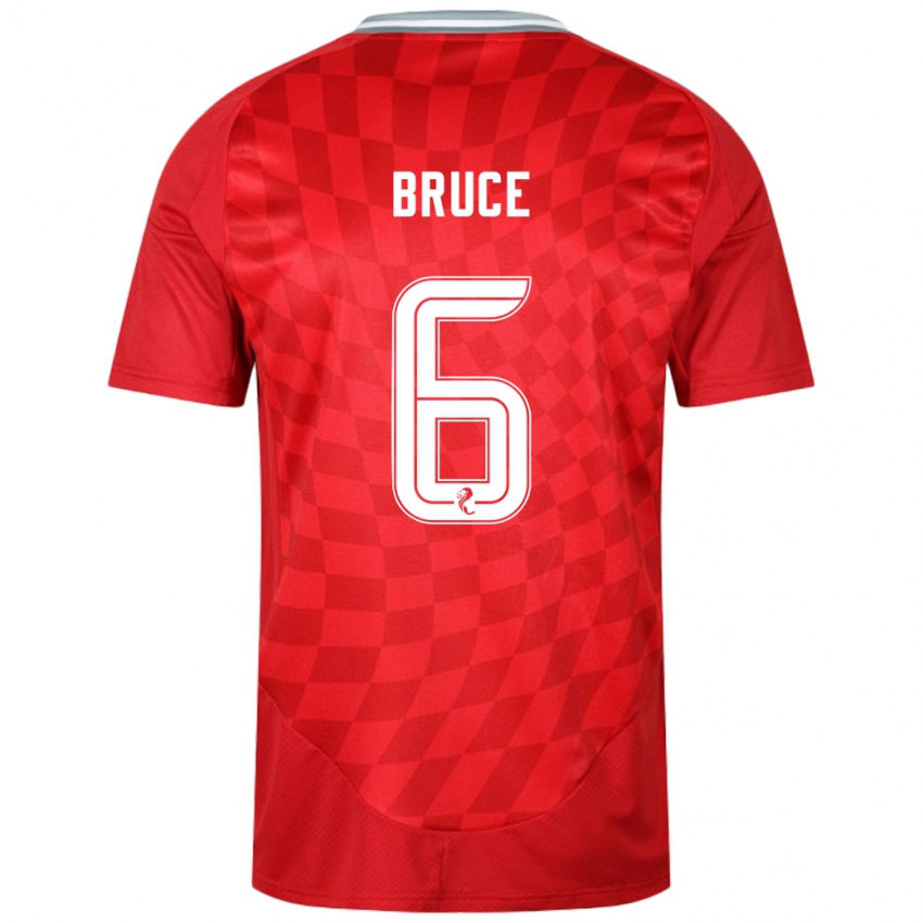 Niño Camiseta Natasha Bruce #6 Rojo 1ª Equipación 2024/25 La Camisa