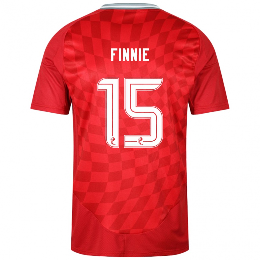 Niño Camiseta Maddison Finnie #15 Rojo 1ª Equipación 2024/25 La Camisa