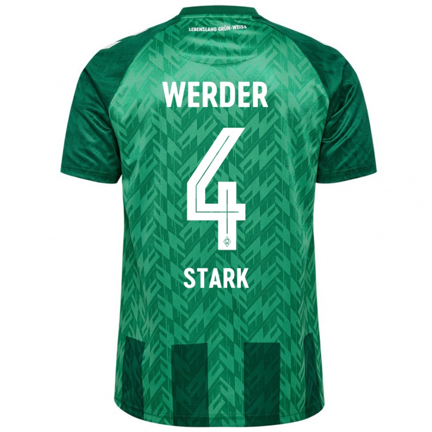 Niño Camiseta Niklas Stark #4 Verde 1ª Equipación 2024/25 La Camisa