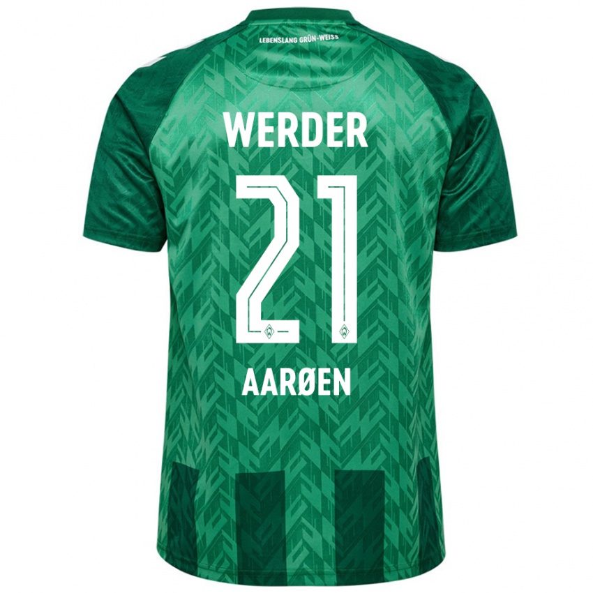 Niño Camiseta Isak Hansen-Aaröen #21 Verde 1ª Equipación 2024/25 La Camisa