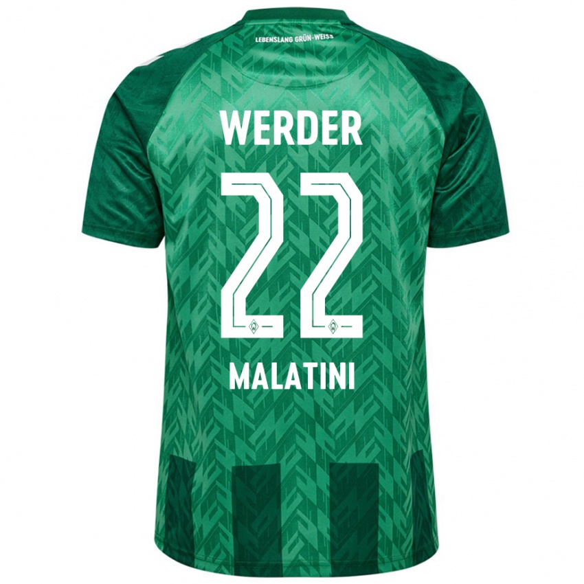 Niño Camiseta Julián Malatini #22 Verde 1ª Equipación 2024/25 La Camisa