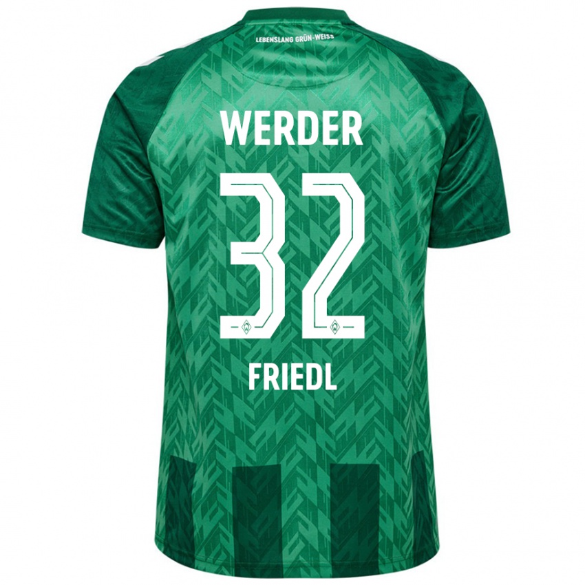 Niño Camiseta Marco Friedl #32 Verde 1ª Equipación 2024/25 La Camisa