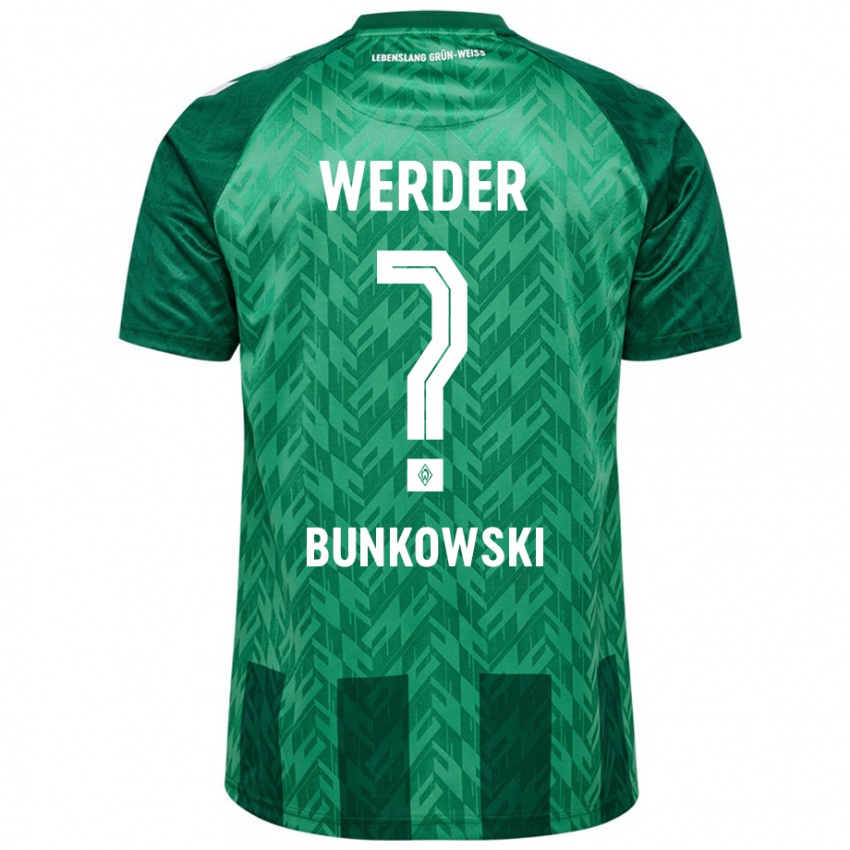 Niño Camiseta Paul Bunkowski #0 Verde 1ª Equipación 2024/25 La Camisa