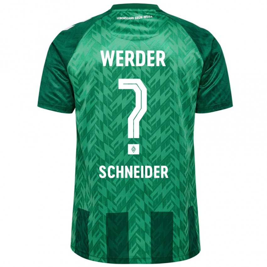 Niño Camiseta Dieter Schneider #0 Verde 1ª Equipación 2024/25 La Camisa