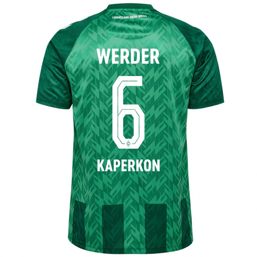 Niño Camiseta Tom Kaperkon #6 Verde 1ª Equipación 2024/25 La Camisa