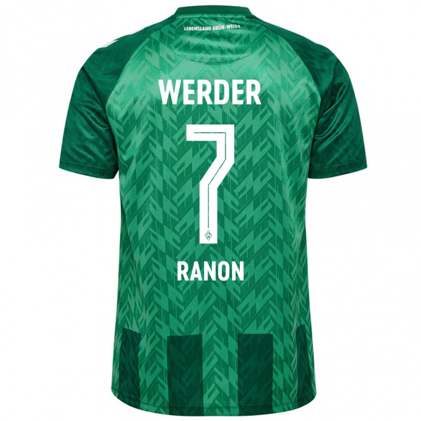 Niño Camiseta Yuval Ranon #7 Verde 1ª Equipación 2024/25 La Camisa