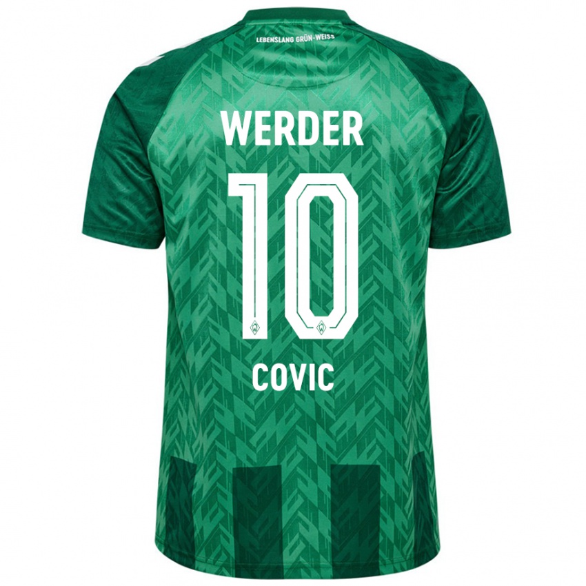 Niño Camiseta Patrice Covic #10 Verde 1ª Equipación 2024/25 La Camisa