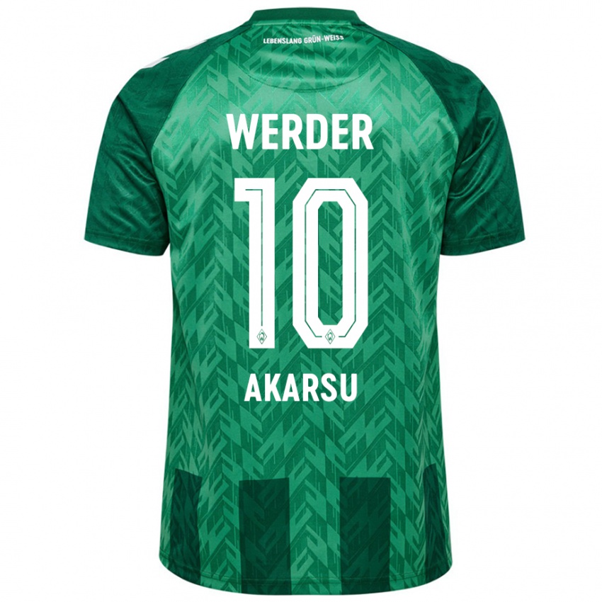 Niño Camiseta Mikail Bura Akarsu #10 Verde 1ª Equipación 2024/25 La Camisa