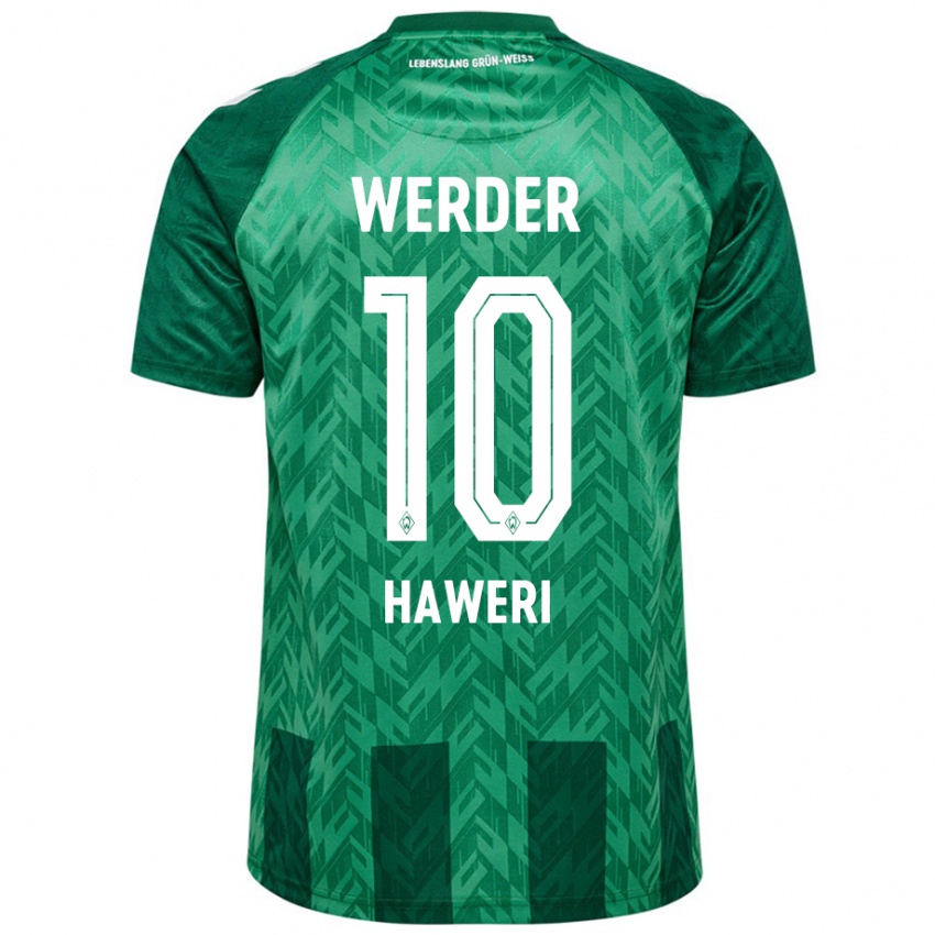 Niño Camiseta Adrian Haweri #10 Verde 1ª Equipación 2024/25 La Camisa