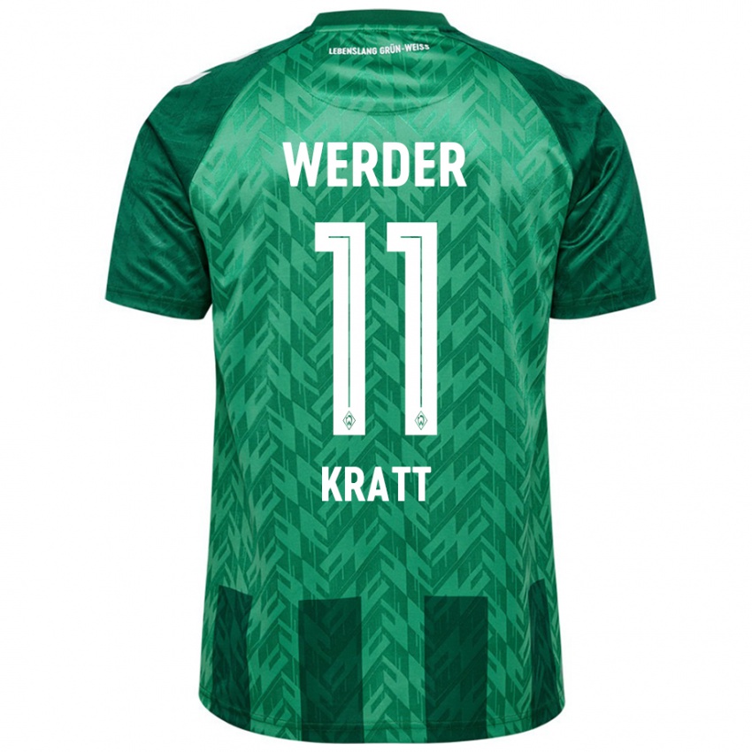 Niño Camiseta Ronan Kratt #11 Verde 1ª Equipación 2024/25 La Camisa