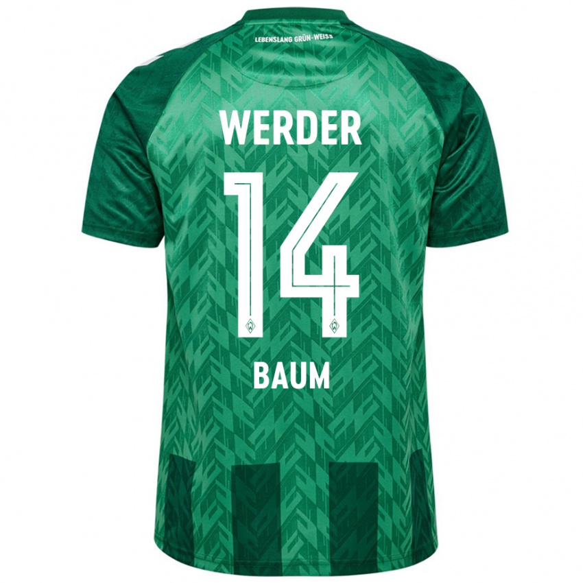 Niño Camiseta Lennart Baum #14 Verde 1ª Equipación 2024/25 La Camisa