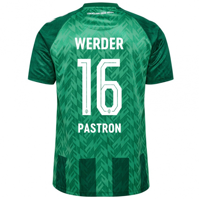 Niño Camiseta Alvin Pastron #16 Verde 1ª Equipación 2024/25 La Camisa