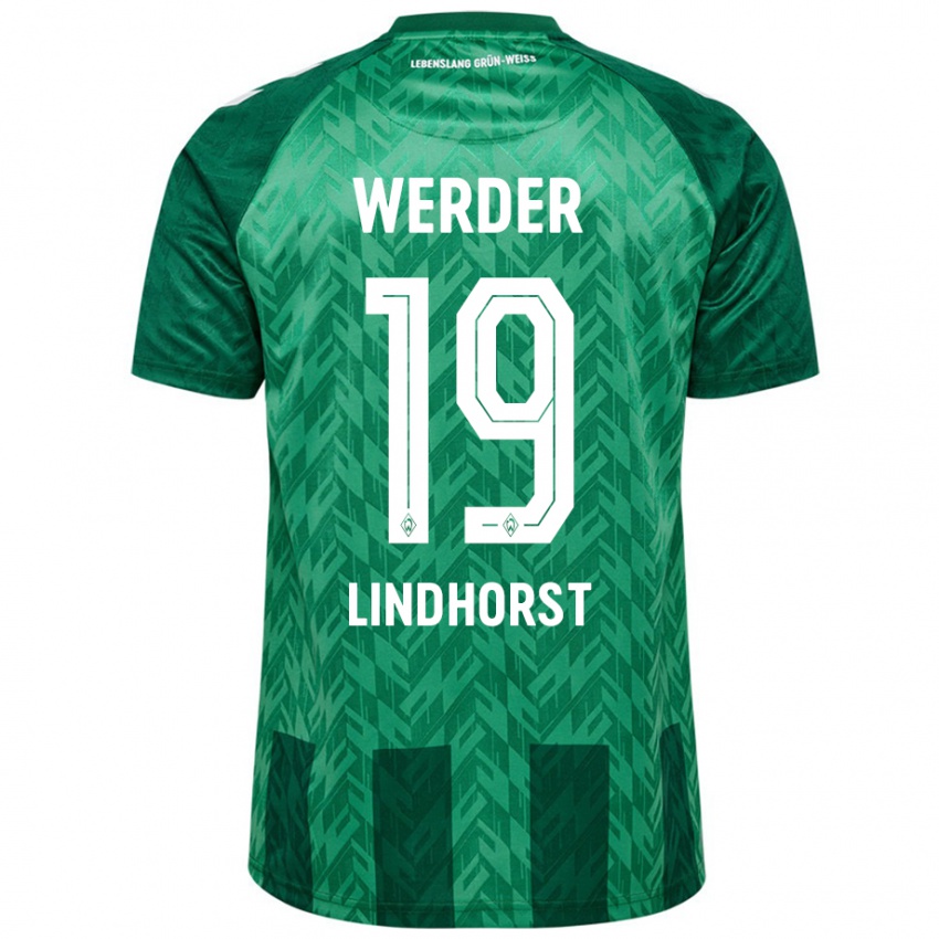 Niño Camiseta Jerrit Lindhorst #19 Verde 1ª Equipación 2024/25 La Camisa