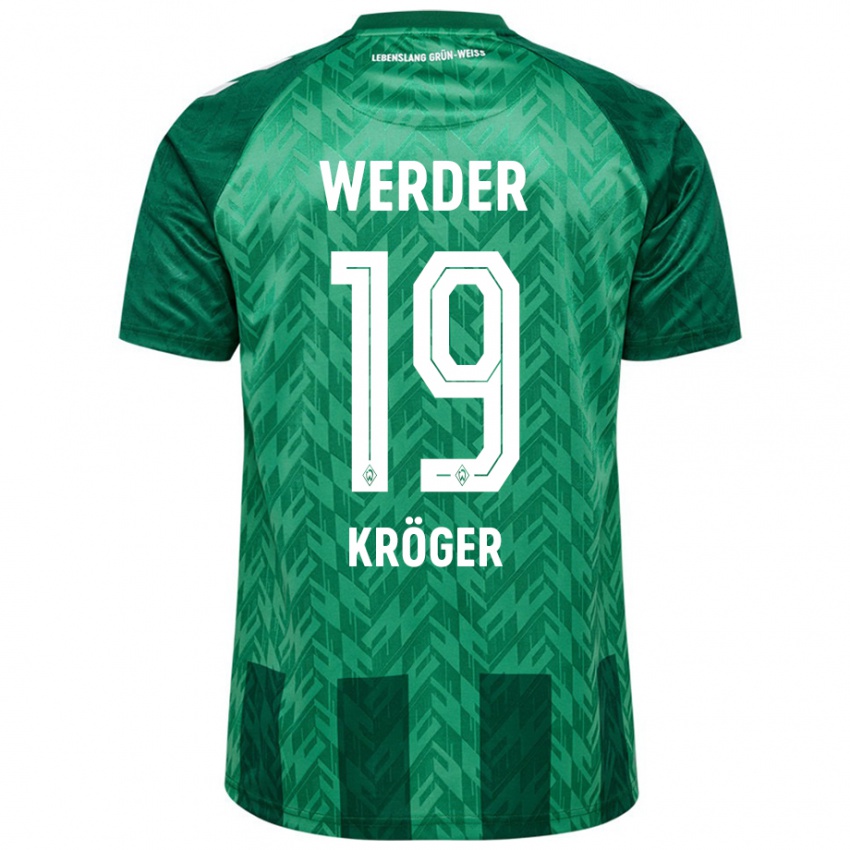 Niño Camiseta Moritz Kröger #19 Verde 1ª Equipación 2024/25 La Camisa