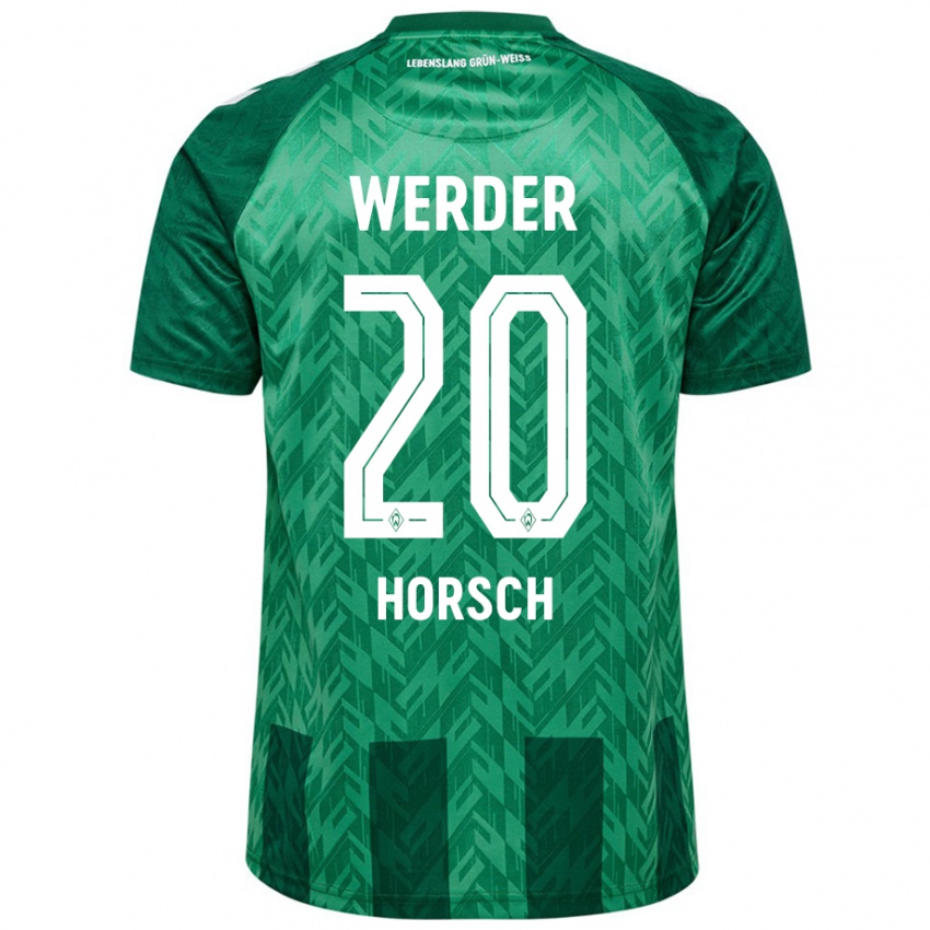 Niño Camiseta Jonas Horsch #20 Verde 1ª Equipación 2024/25 La Camisa