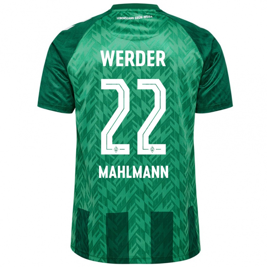 Niño Camiseta Justus Mahlmann #22 Verde 1ª Equipación 2024/25 La Camisa