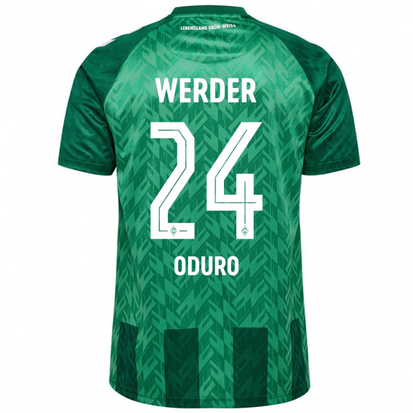 Niño Camiseta Ricardo Oduro #24 Verde 1ª Equipación 2024/25 La Camisa