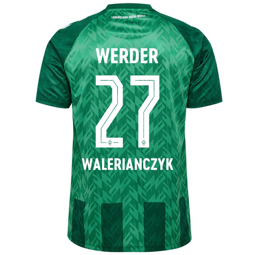 Niño Camiseta Dennis Walerianczyk #27 Verde 1ª Equipación 2024/25 La Camisa