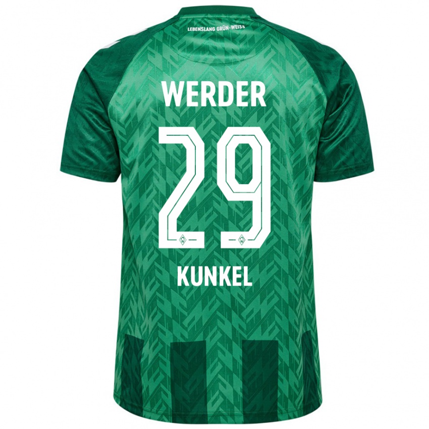 Niño Camiseta Melina Kunkel #29 Verde 1ª Equipación 2024/25 La Camisa