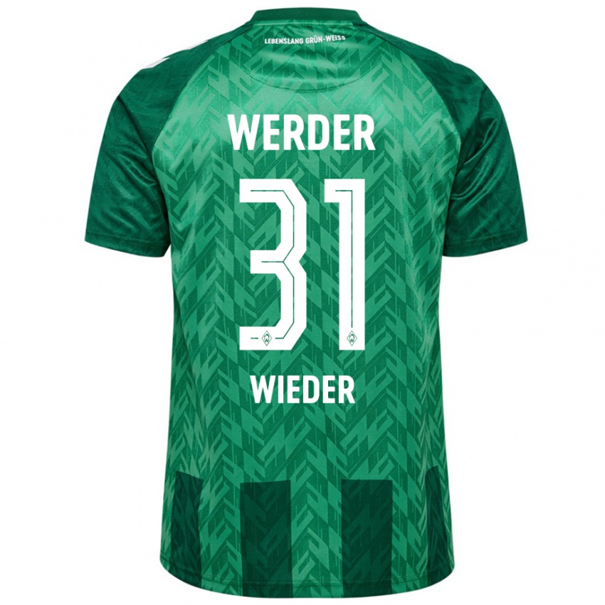 Niño Camiseta Verena Wieder #31 Verde 1ª Equipación 2024/25 La Camisa