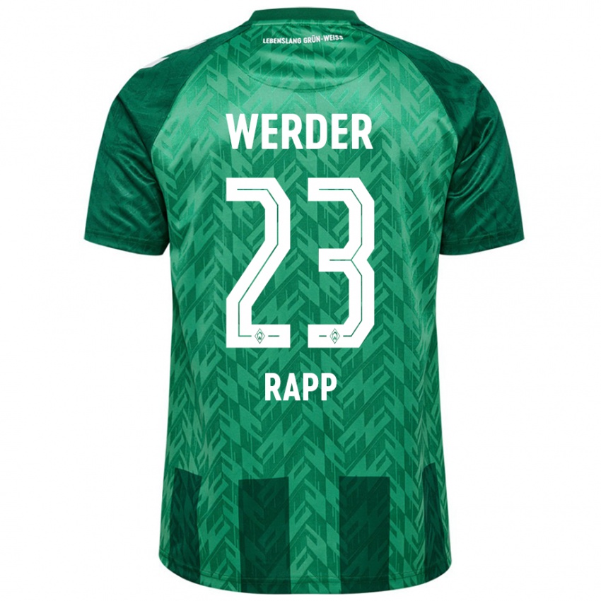 Niño Camiseta Nicolai Rapp #23 Verde 1ª Equipación 2024/25 La Camisa