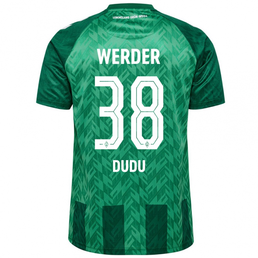 Niño Camiseta Dudu #38 Verde 1ª Equipación 2024/25 La Camisa