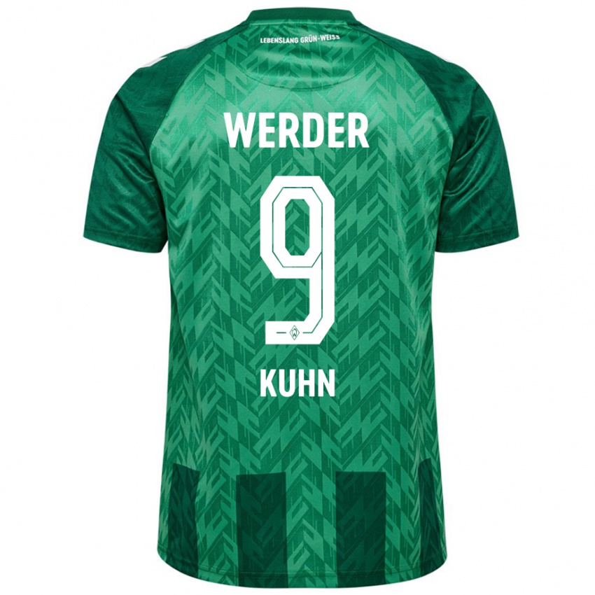 Niño Camiseta Philipp Kühn #9 Verde 1ª Equipación 2024/25 La Camisa