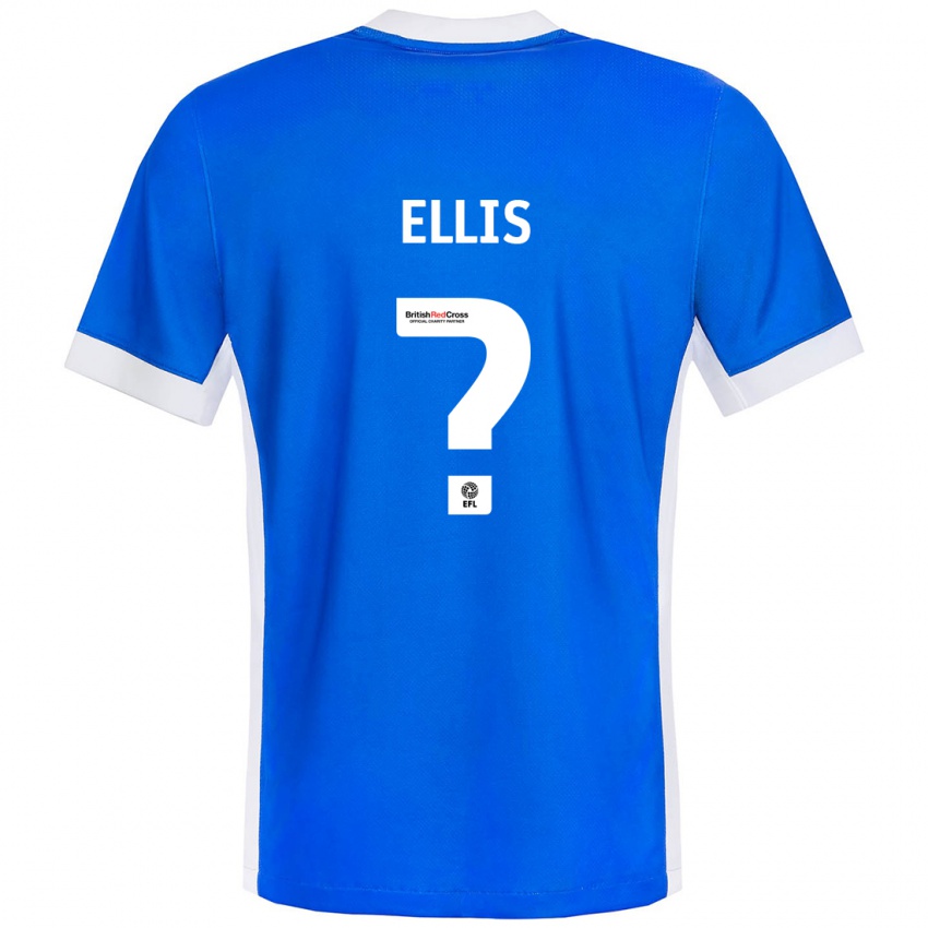 Niño Camiseta O'shea Ellis #0 Azul Blanco 1ª Equipación 2024/25 La Camisa