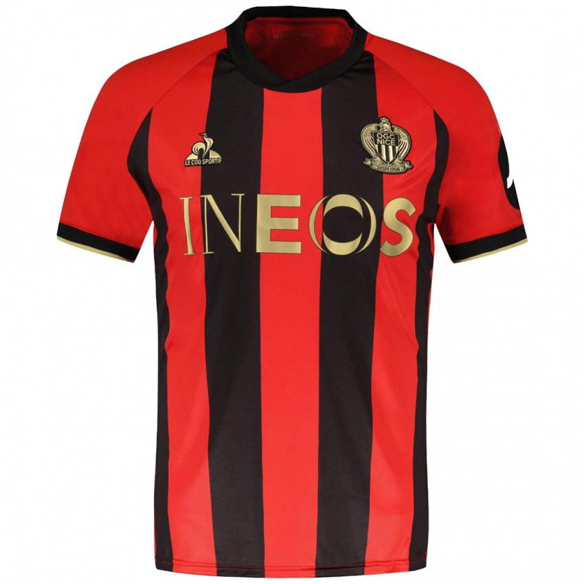 Niño Camiseta Tanguy Ndombele #22 Rojo Negro 1ª Equipación 2024/25 La Camisa