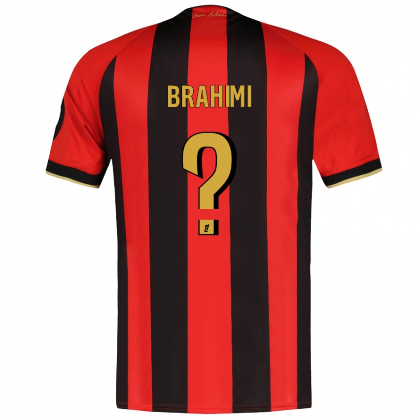 Niño Camiseta Billal Brahimi #0 Rojo Negro 1ª Equipación 2024/25 La Camisa