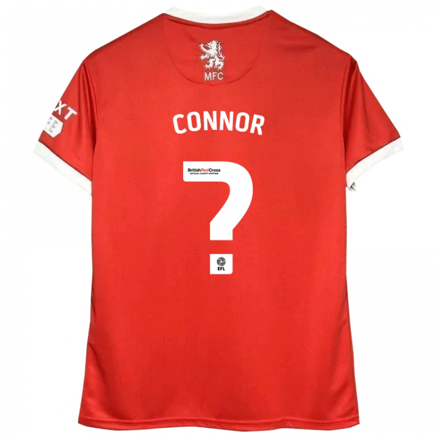 Niño Camiseta Shea Connor #0 Rojo Blanco 1ª Equipación 2024/25 La Camisa