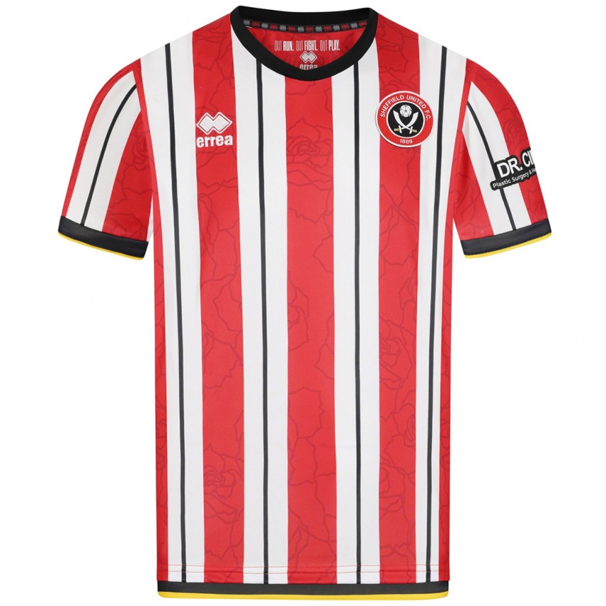 Niño Camiseta Joshua Smith #36 Rojo Blanco Rayas 1ª Equipación 2024/25 La Camisa