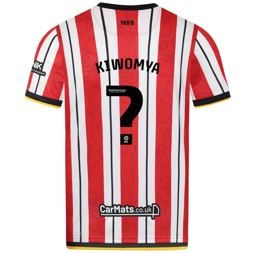 Niño Camiseta Noah Kiwomya #0 Rojo Blanco Rayas 1ª Equipación 2024/25 La Camisa