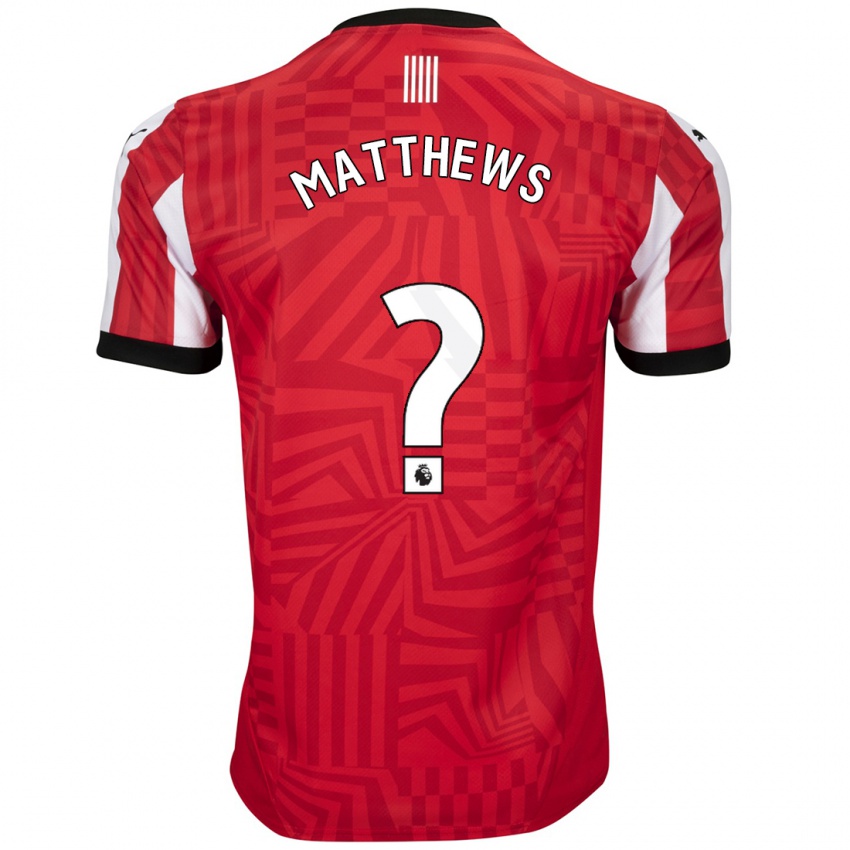 Niño Camiseta Abdulhalim Okonola-Matthews #0 Rojo Blanco 1ª Equipación 2024/25 La Camisa