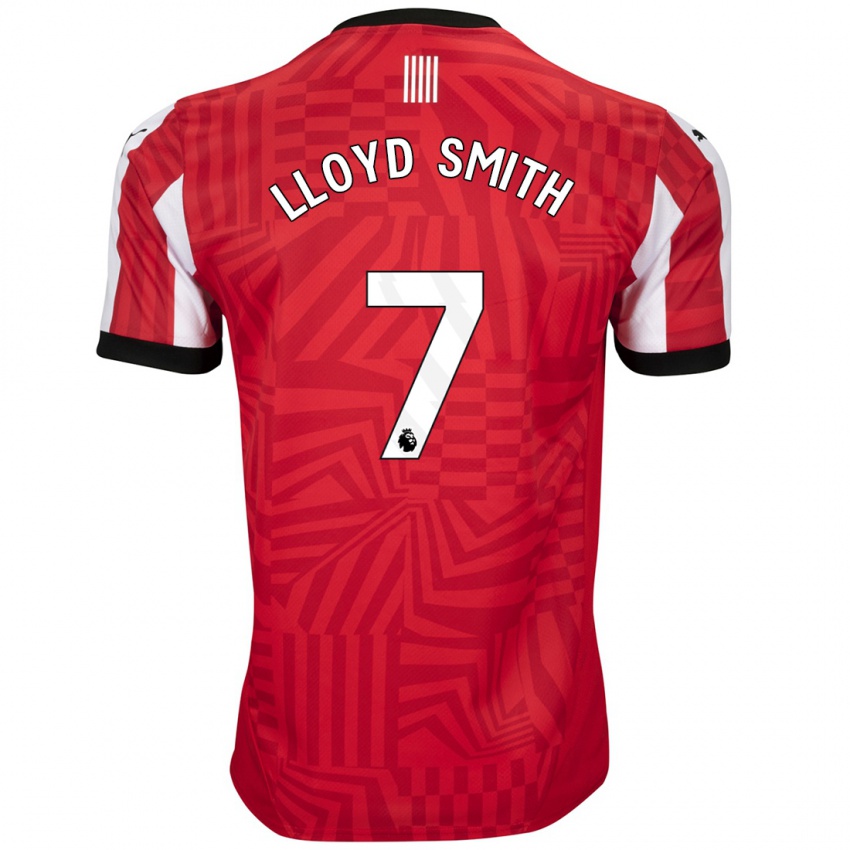 Niño Camiseta Lexi Lloyd-Smith #7 Rojo Blanco 1ª Equipación 2024/25 La Camisa