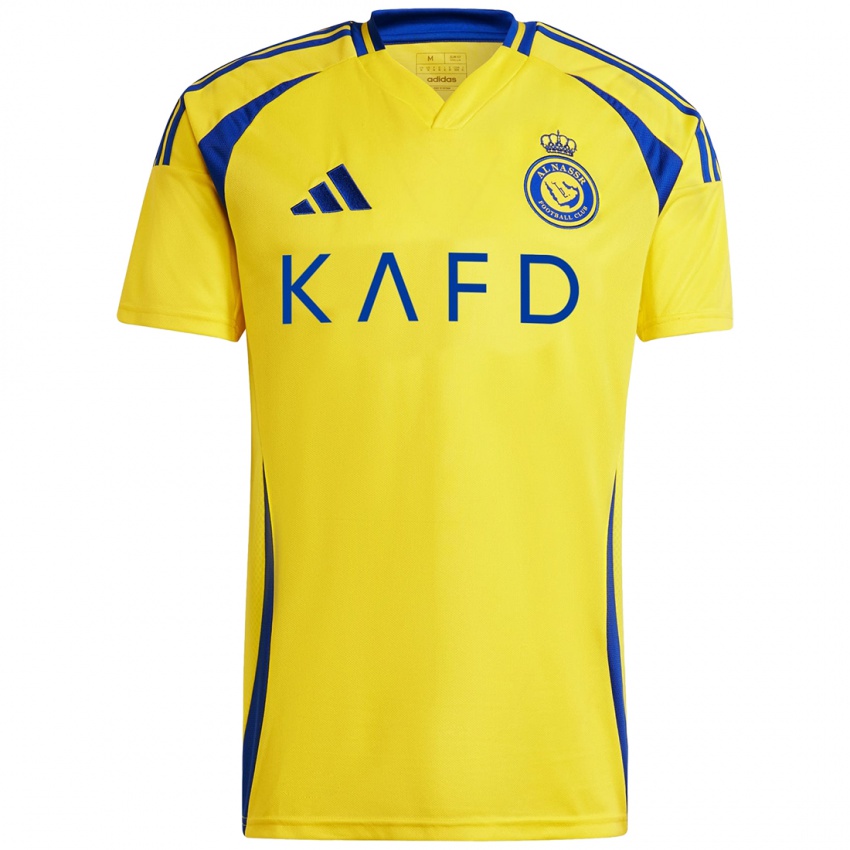 Niño Camiseta Nawaf Al-Aqidi #44 Amarillo Azul 1ª Equipación 2024/25 La Camisa