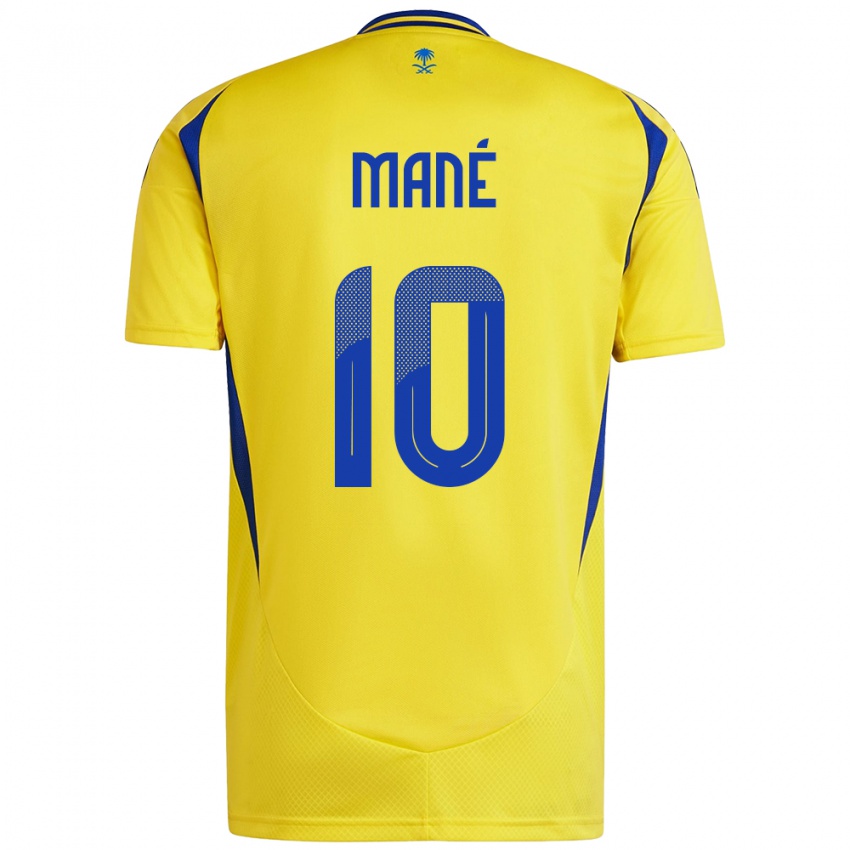 Niño Camiseta Sadio Mane #10 Amarillo Azul 1ª Equipación 2024/25 La Camisa