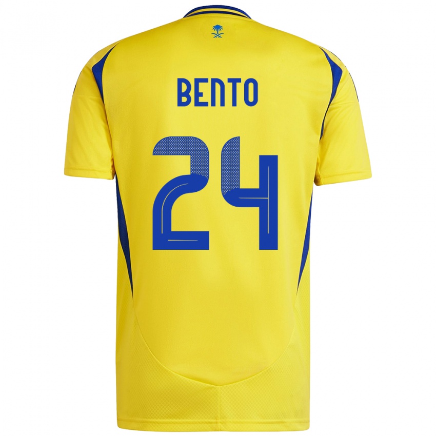 Niño Camiseta Bento #24 Amarillo Azul 1ª Equipación 2024/25 La Camisa