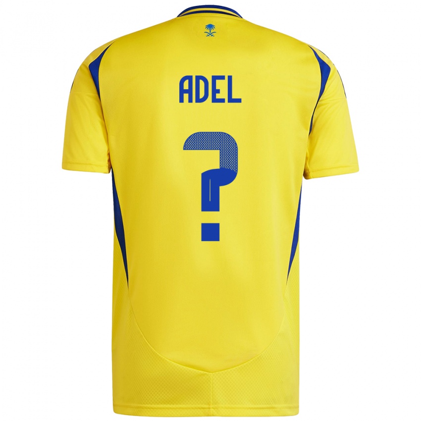 Niño Camiseta Aida Adel #0 Amarillo Azul 1ª Equipación 2024/25 La Camisa