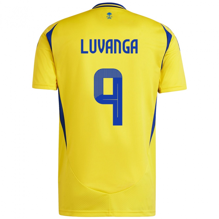 Niño Camiseta Clara Luvanga #9 Amarillo Azul 1ª Equipación 2024/25 La Camisa