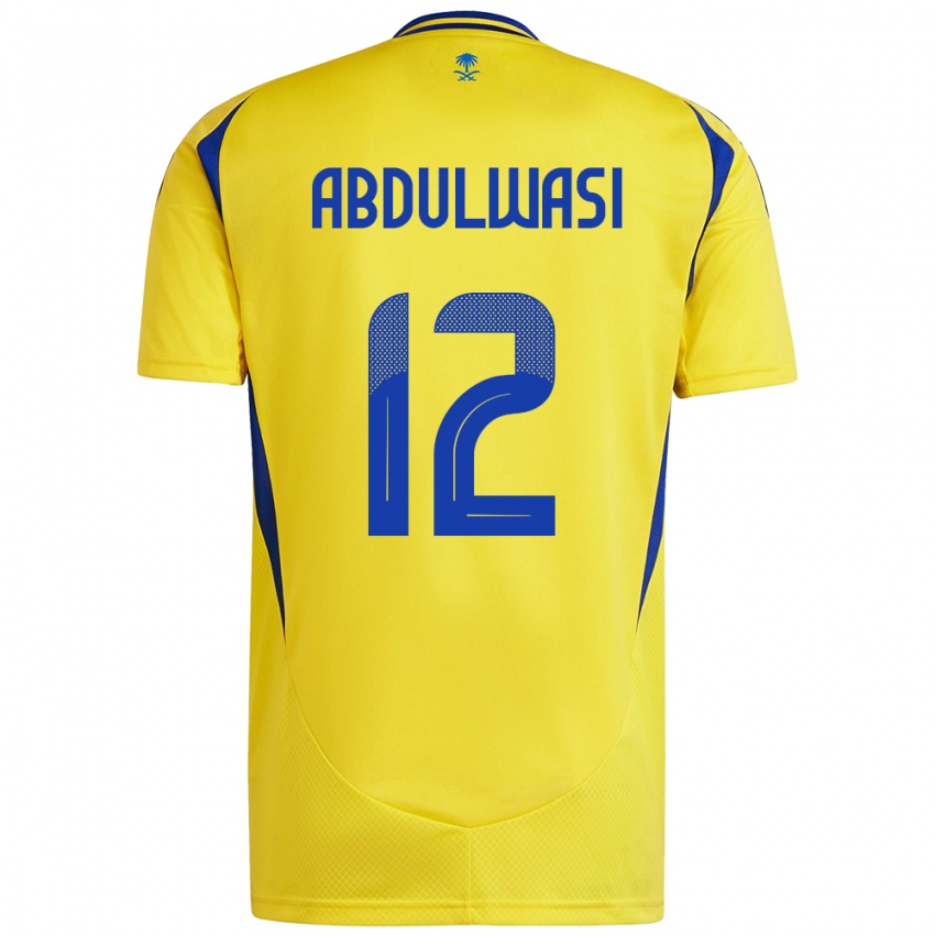 Niño Camiseta Dalal Abdulwasi #12 Amarillo Azul 1ª Equipación 2024/25 La Camisa