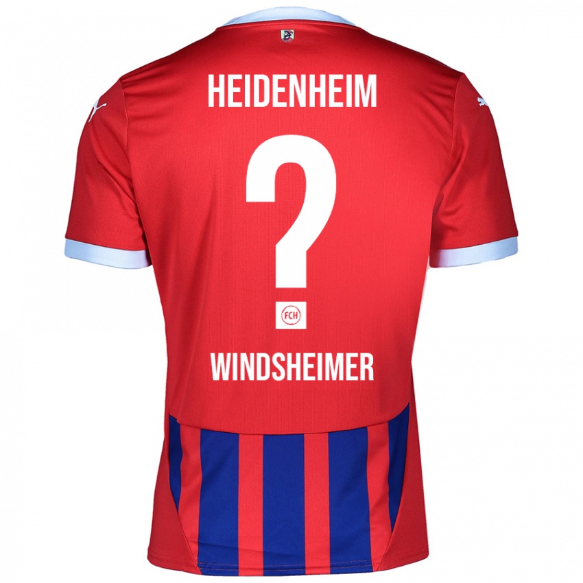 Niño Camiseta Tim Windsheimer #0 Rojo Azul 1ª Equipación 2024/25 La Camisa