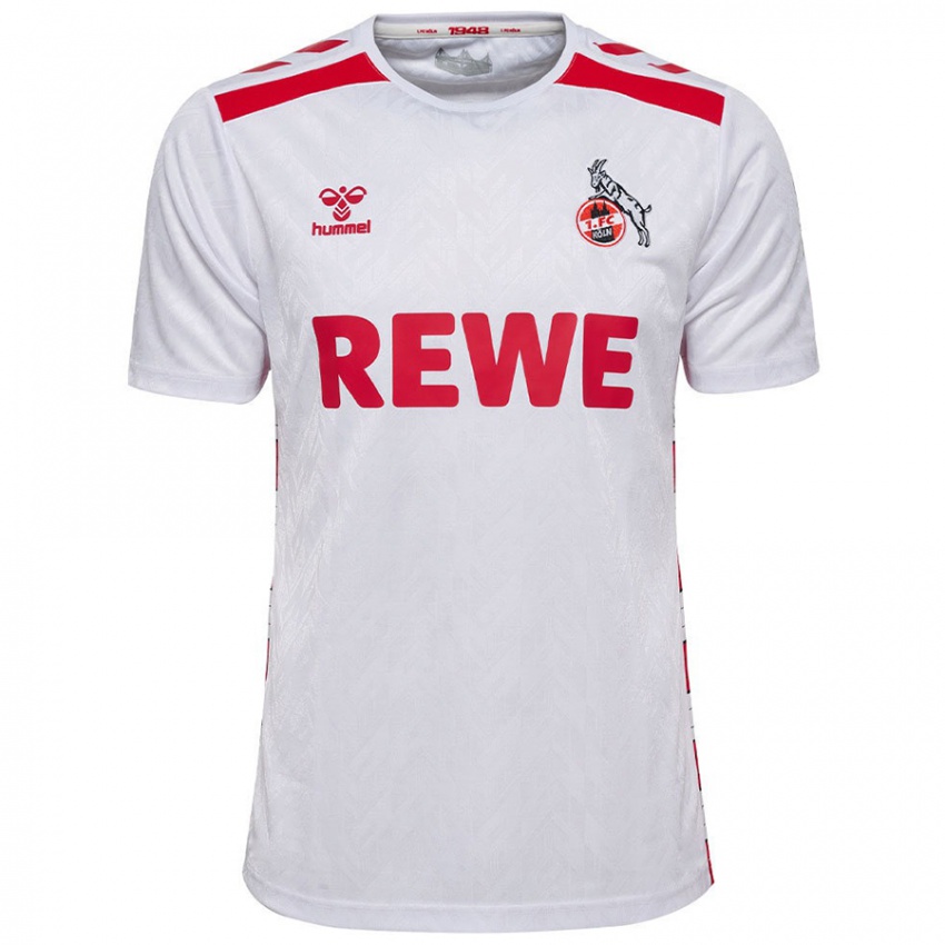 Niño Camiseta Luca Waldschmidt #9 Blanco Rojo 1ª Equipación 2024/25 La Camisa