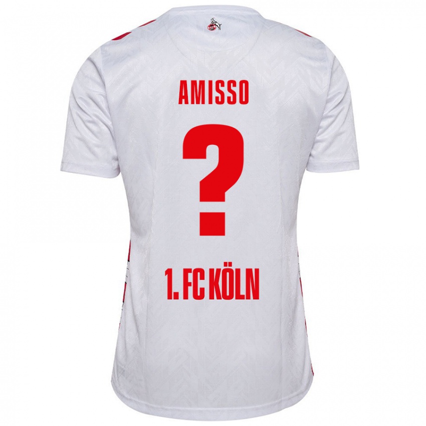 Niño Camiseta Gabriel Amisso #0 Blanco Rojo 1ª Equipación 2024/25 La Camisa