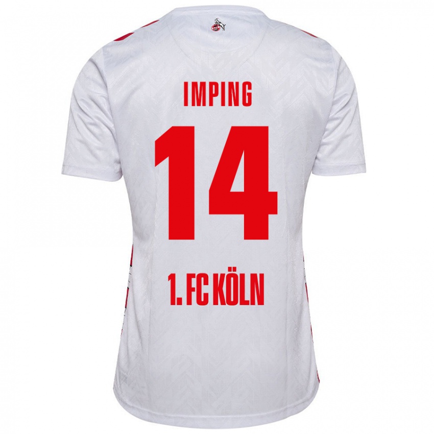 Niño Camiseta Carlotta Imping #14 Blanco Rojo 1ª Equipación 2024/25 La Camisa