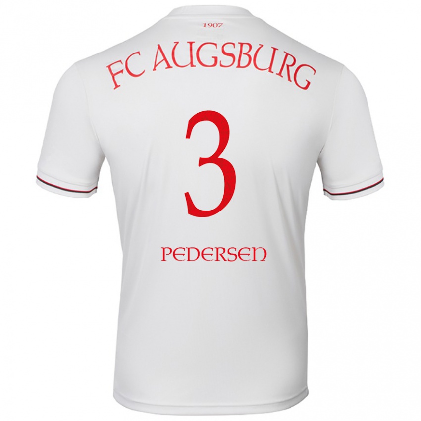 Niño Camiseta Mads Pedersen #3 Blanco 1ª Equipación 2024/25 La Camisa